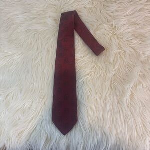 Vintage Cervantes 100% pure silk tie in a burgundy